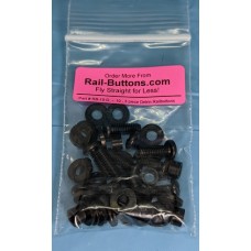 1010 3 Piece Delrin Railbuttons - Package of 10